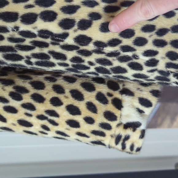 Rare Vintage Faux Fur Leopard Ocelot Cheetah Coat By Safari Sportowne La France - Picture 8 of 17